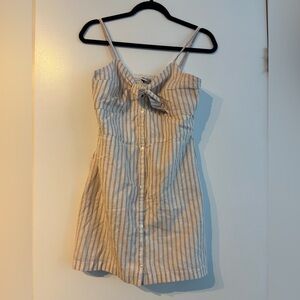 Abercrombie & Fitch Striped Button-Down Sundress